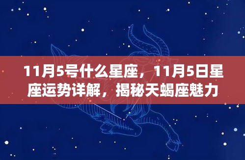 揭秘天蝎座魅力背后的秘密，11月5日星座运势详解与星座特征探寻