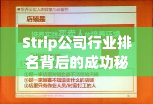 Strip公司行业排名背后的成功秘诀大揭秘！
