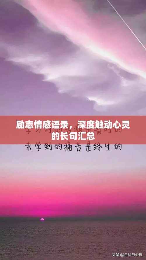 励志情感语录,深度触动心灵的长句汇总